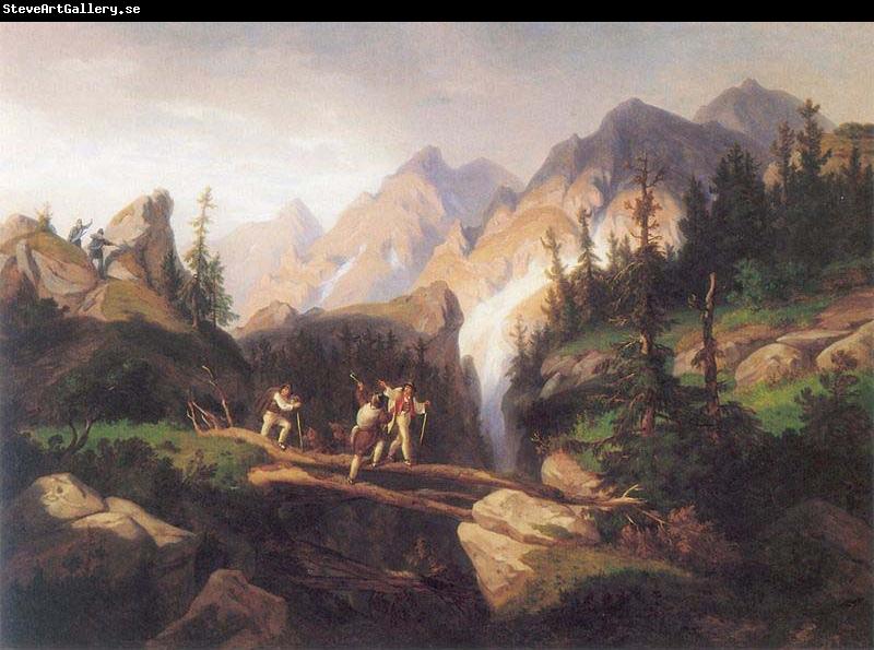 unknow artist Smugglers in the Tatra Mountains